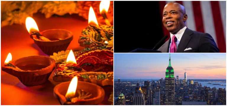 ન્યૂયોર્ક સિટીની શાળાઓમાં દિવાળીના દિવસે રજા રહેશેઃ મેયરની જાહેરાત