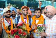 એશિયન ગેમ્સ-2023માં ગોલ્ડ મેડલ જીતનાર હોકી ખેલાડીઓનું સ્વાગત…