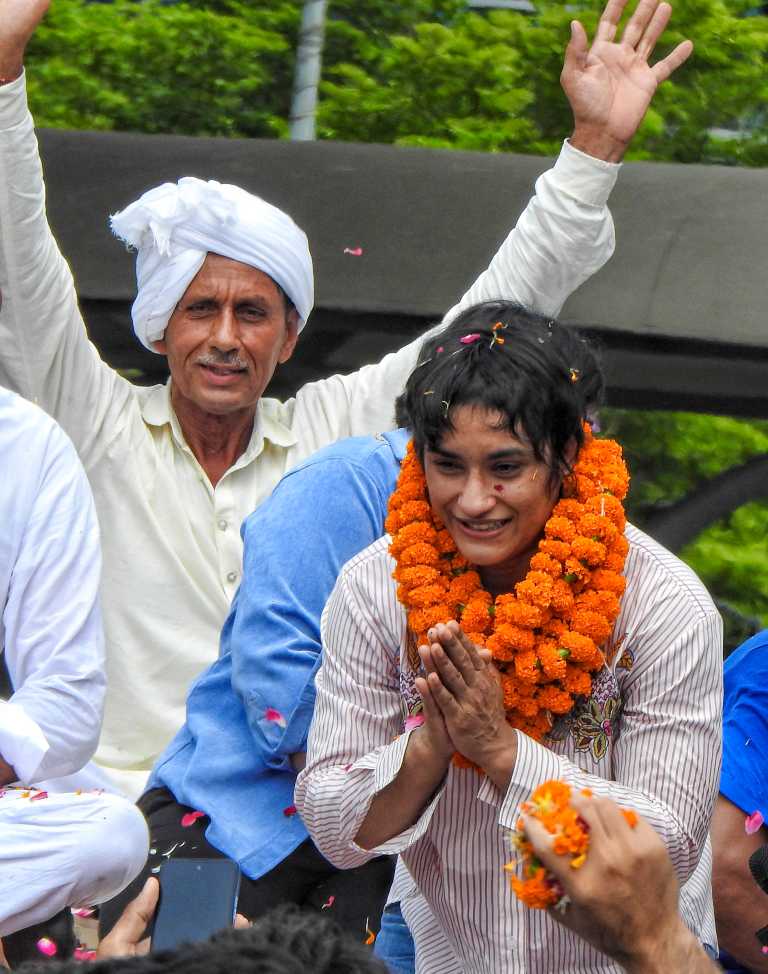 શંભુ બોર્ડરે ખેડૂત આંદોલનમાં પહોંચી વિનેશ ફોગાટ