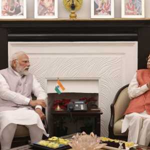 PM મોદી લાલકૃષ્ણ અડવાણીના જન્મદિવસની શુભેચ્છા પાઠવવા નિવાસસ્થાને પહોંચ્યા