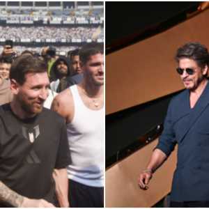 શાહરૂખ ખાને આ અંદાજમાં કરી લિયોનેલ મેસ્સી સાથે મુલાકાત