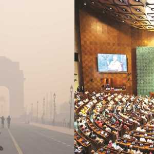 સંસદનાં બંને ગૃહોમાં આજે હવા પ્રદૂષણ પર ચર્ચા-વિચારણા