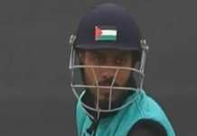 ક્રિકેટરના હેલ્મેટ પર પેલેસ્ટિનના ઝંડાને કારણે વિવાદ