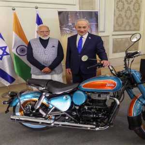 PM મોદી-નેતન્યાહુની ભારતીય બાઈક સાથેની તસવીરો થઈ વાયરલ
