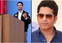 મુંબઈમાં કાર્યક્રમમાં અવકાશયાત્રી શુભાંશુ શુક્લાએ સચીન તેંડુલકરનું સન્માન કર્યું