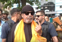 પશ્ચિમ બંગાળ ચૂંટણી:અભિનેતા મિથુન ચક્રવર્તીએ મતદાન કર્યુ