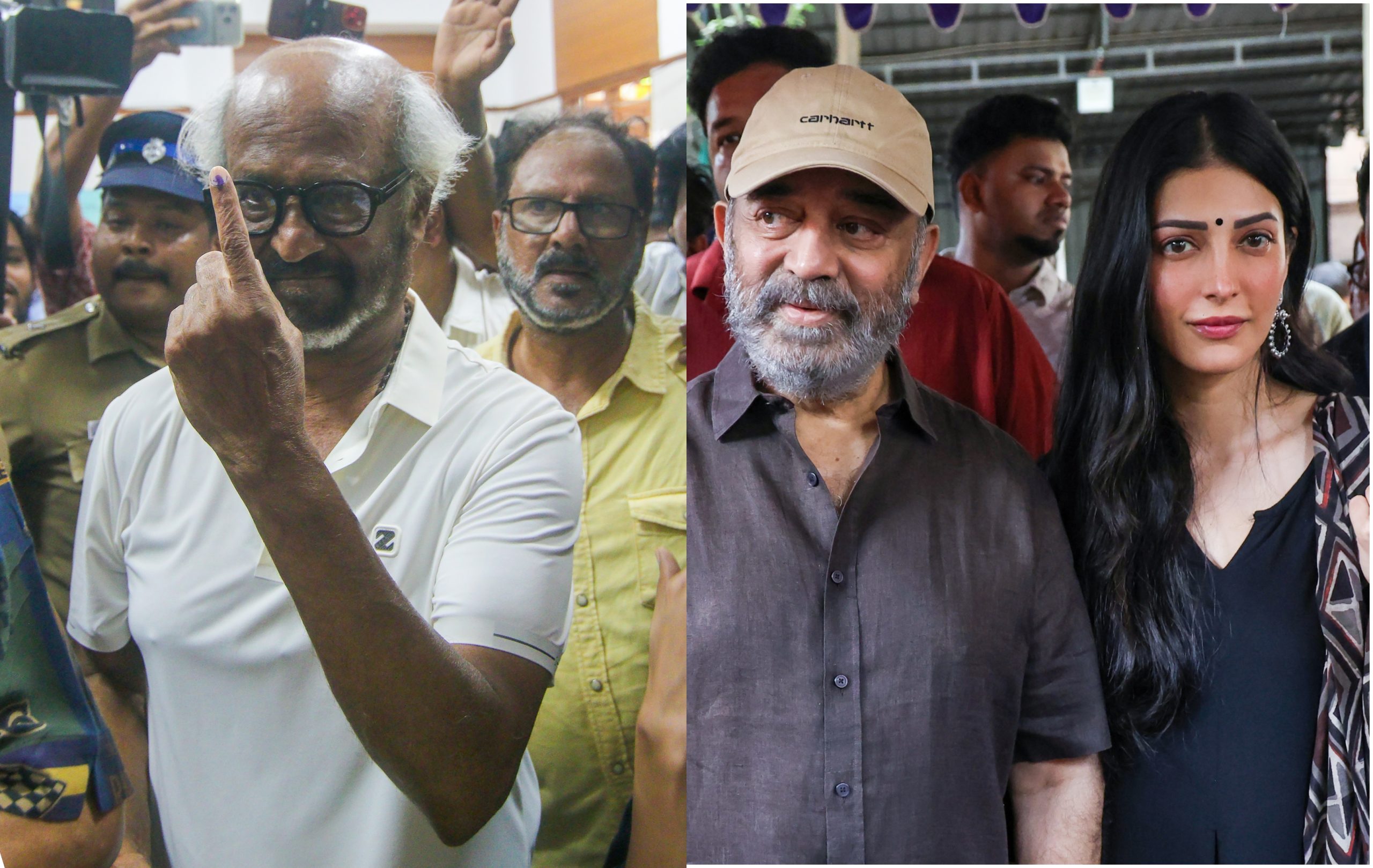 Tamil Nadu Election: રજનીકાંતથી લઈ કમલ હાસન સહતિની હસ્તીઓએ કર્યુ મતદાન