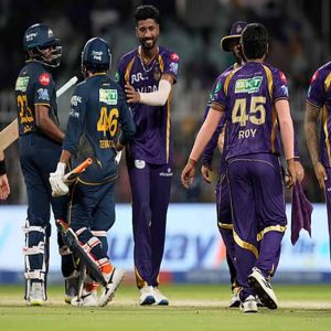 KKR નો પાવર શો: ગુજરાત ટાઇટન્સનો વિજય રથ રોક્યો