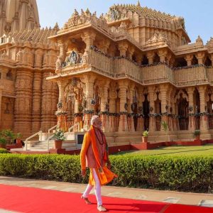 સોમનાથ અમૃત મહોત્સવમાં પીએમ મોદીનો રોડ-શો અને વિશેષ યજ્ઞ