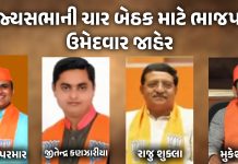 રાજ્યસભા ચૂંટણીમાં ગુજરાત ભાજપના ચારેય ઉમેદવારો બિન હરીફ