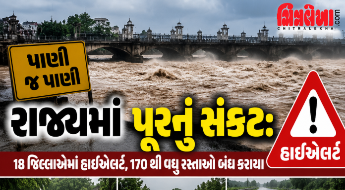મેઘરાજાનું રૌદ્ર સ્વરુપ: ગુજરાતના 18 જિલ્લાઓમાં અતિભારે વરસાદનું રેડ એલર્ટ