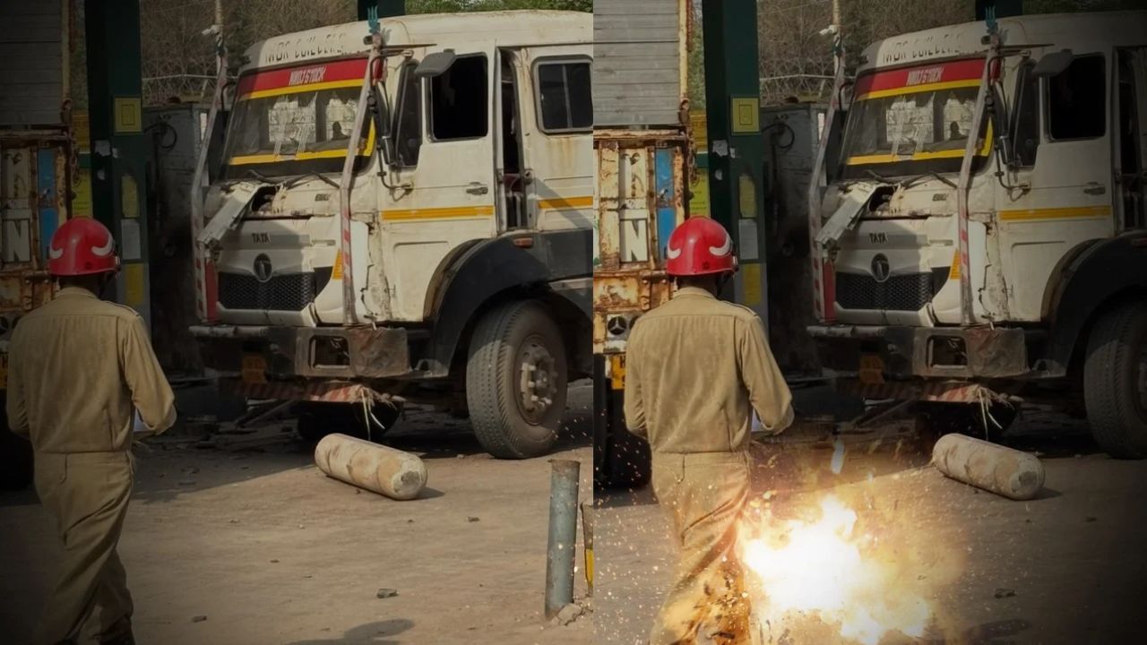 દિલ્હીમાં CNG પંપ પર ભયાનક બ્લાસ્ટ: 3 કર્મચારીઓના મોત