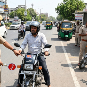 નંબર વગરના અને ફેન્સી નંબર પ્લેટ ધરાવતા વાહનો સામે ગુજરાત પોલીસની લાલ આંખ