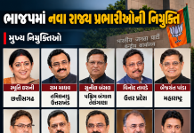 ભાજપના નવા પ્રભારી અને સહ પ્રભારીના નામ જાહેર, ગુજરાતમાં તરુણ ચુગને જવાબદારી