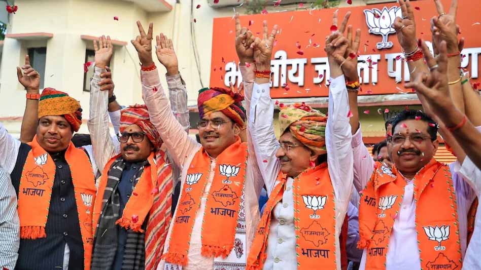 રાજસ્થાન નગરપાલિકા ચૂંટણીમાં ભાજપનો ભવ્ય વિજય