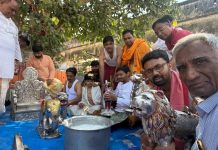 બહુચરાજી: નવરાત્રિ પૂર્વે પ્રક્ષાલન વિધિ
